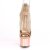 Pleaser ADORE-765RM Sandalia de Tacón Plataforma Malla Metalizado Oro Rosado Claro