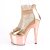Pleaser ADORE-765RM Sandalia de Tacón Plataforma Malla Metalizado Oro Rosado Claro