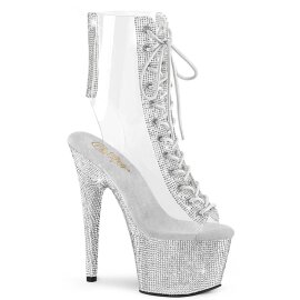 Pleaser BEJEWELED-1016C-2-7 Plateau Ankle Boots...