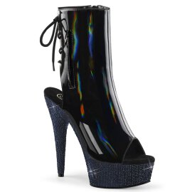 Pleaser BEJEWELED-1018DM-6 Plateau Ankle Boots Holo...