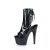 Pleaser BEJEWELED-1018DM-7 Botín Plataforma Holo Metalizado Negro