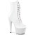 Pleaser BEJEWELED-1020-7 Botín Plataforma Holo Metalizado Blanco