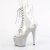 Pleaser BEJEWELED-1021C-7 Botín Plataforma Metalizado Plata Transparente