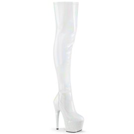 Pleaser BEJEWELED-3000-7 Bota Alta Plataforma Holo...