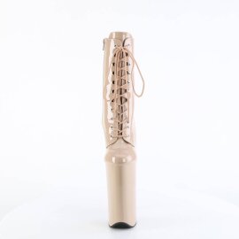 Pleaser BEYOND-1020 Botín Plataforma Charol Beige