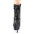 Pleaser BLONDIE-R-1009 Botín Plataforma Metalizado Negro
