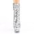 Pleaser BLONDIE-R-1009 Botín Plataforma Metalizado Plata