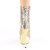Pleaser BLONDIE-R-1020 Botín Plataforma Metalizado Dorado