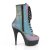Pleaser DELIGHT-1020REFL Botín Plataforma Reflexión Multicolor
