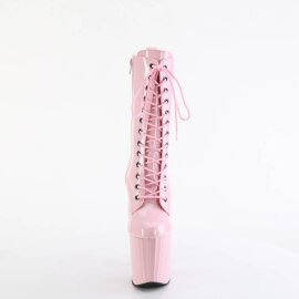 Pleaser ENCHANT-1040 Platform Ankle Boots Patent Light Pink