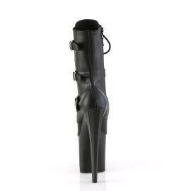 Pleaser ENCHANT-1043 Botín Plataforma Cuero Sintético Negro