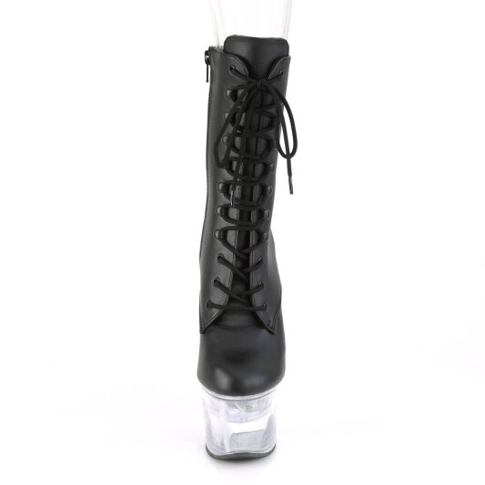 Pleaser FLASHDANCE-1020-7 Botín Plataforma Cuero Sintético Negro Multicolor