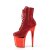 Pleaser FLAMINGO-1020CHRS Botín Plataforma Metalizado Rojo