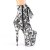 Pleaser FLAMINGO-1020DP Botín Plataforma Negro Blanco