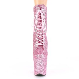 Pleaser FLAMINGO-1020GWR Plateau Ankle Boots Glitter...