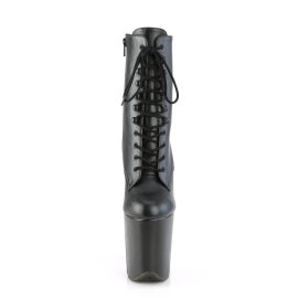 Pleaser FLAMINGO-1020WR Plateau Ankle Boots Faux Leather Black