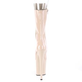 Pleaser FLAMINGO-1051 Botín Plataforma Charol Beige