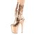 Pleaser FLAMINGO-1053 Botín Plataforma Metálico Metalizado Oro Rosado Claro
