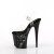 Pleaser FLAMINGO-808NLSK Sandalia de Tacón Plataforma Negro Transparente