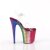 Pleaser FLAMINGO-808RBG Sandalia de Tacón Plataforma Purpurina Transparente Multicolor