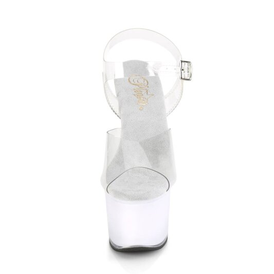 Pleaser ILLUMINATOR-708  Botín Plataforma Transparente Multicolor