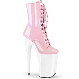 Pleaser INFINITY-1020 Plateau Ankle Boots Patent Light...