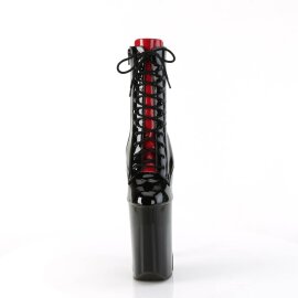 Pleaser INFINITY-1020FH Botín Plataforma Charol Negro