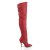Pleaser LEGEND-8899 Bota Alta Cuero Rojo