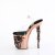 Pleaser RAPTURE-808-LT Sandalia de Tacón Plataforma Transparente Oro Rosado Claro