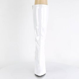 Pleaser SEDUCE-2000 Stivali Vernice Bianco