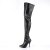 Pleaser SEDUCE-3000 Bota Alta Cuero Sintético Negro