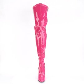 Pleaser SEDUCE-3000 Bota Alta Charol Rosa