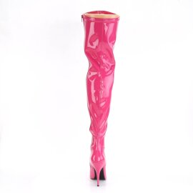 Pleaser SEDUCE-3000 Bota Alta Charol Rosa