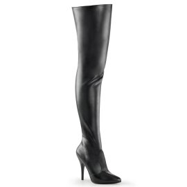Pleaser SEDUCE-3010 Bota Alta Cuero Sintético Negro