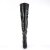 Pleaser SEDUCE-3010 Bota Alta Cuero Sintético Negro