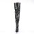 Pleaser SEDUCE-3010 Bota Alta Cuero Sintético Negro