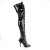 Pleaser SEDUCE-3024 Bota Alta Charol Negro