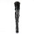 Pleaser SEDUCE-3028 Bota Alta Charol Negro