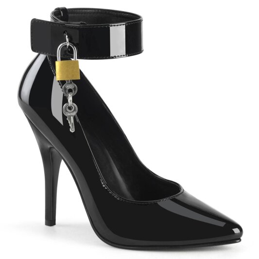 Pleaser SEDUCE-432 Tacones Charol Negro
