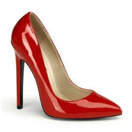 Pleaser SEXY-20 Tacones Charol Rojo