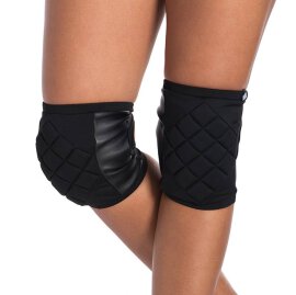 Poledancerka Knee Pads Black with Pockets for Extra Pads XS