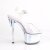 Pleaser SKY-308MC Botín Plataforma Transparente Azul