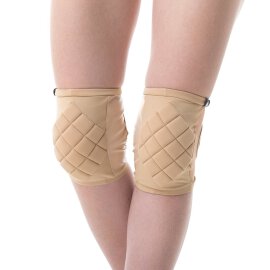 Poledancerka Knee Pads Nude with Pockets for Extra Pads L
