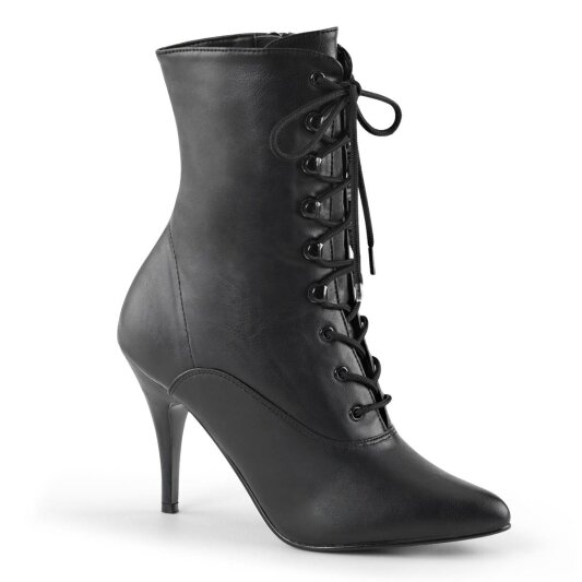 Pleaser VANITY-1020 Botín Cuero Sintético Negro