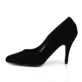 Pleaser VANITY-420 Tacones Terciopelo Negro