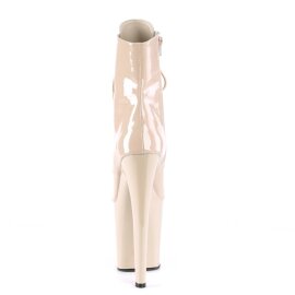 Pleaser XTREME-1021 Botín Plataforma Charol Beige
