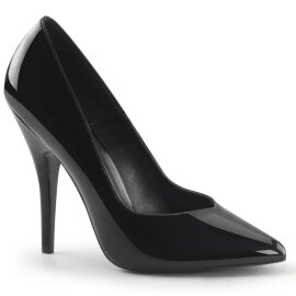 Pleaser SEDUCE-420V Tacones Charol Negro EU-35 / US-5
