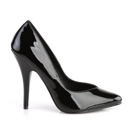 Pleaser SEDUCE-420V Tacones Charol Negro EU-38 / US-8