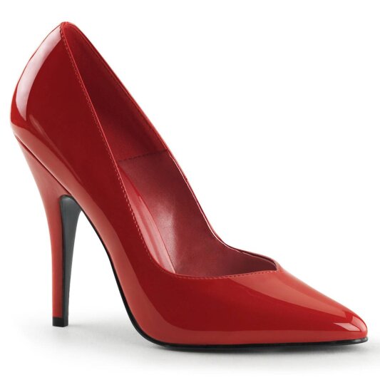 Pleaser SEDUCE-420V Tacones Charol Rojo EU-35 / US-5