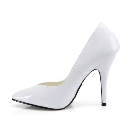 Pleaser SEDUCE-420V Tacones Charol Blanco EU-35 / US-5